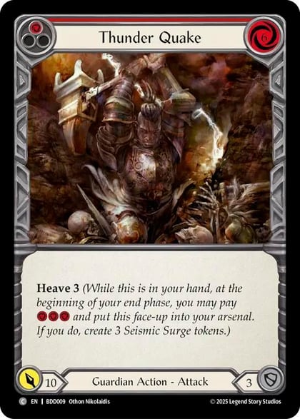 Thunder Quake (Red), Welcome Deck Bravo BDD009