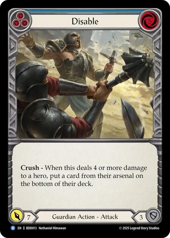 Disable (Blue), Welcome Deck Bravo BDD013