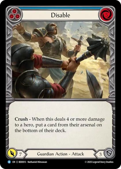 Disable (Blue), Welcome Deck Bravo BDD013