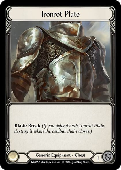 Ironrot Plate, Hero Deck: Bravo BVO005