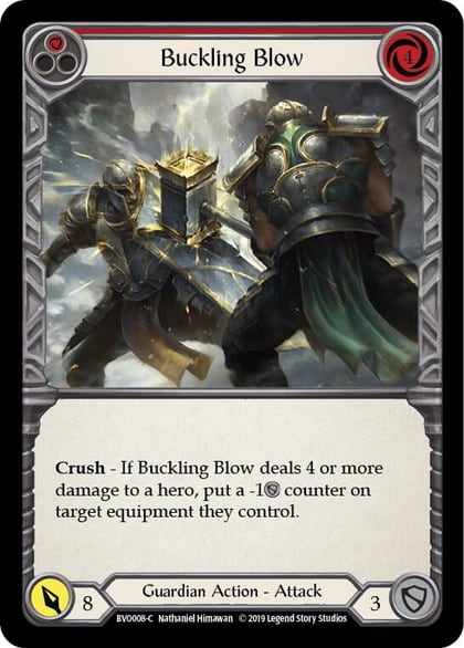 Buckling Blow (Red), Hero Deck: Bravo BVO008