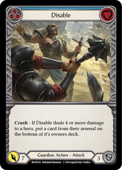 Disable (Blue), Hero Deck: Bravo BVO019