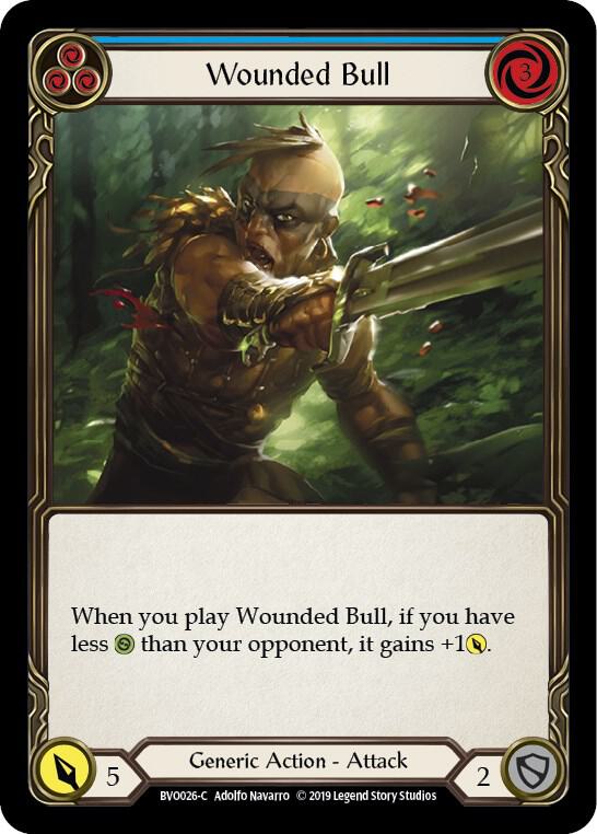 Wounded Bull (Blue), Hero Deck: Bravo BVO026