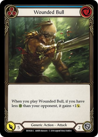 Wounded Bull (Blue), Hero Deck: Bravo BVO026