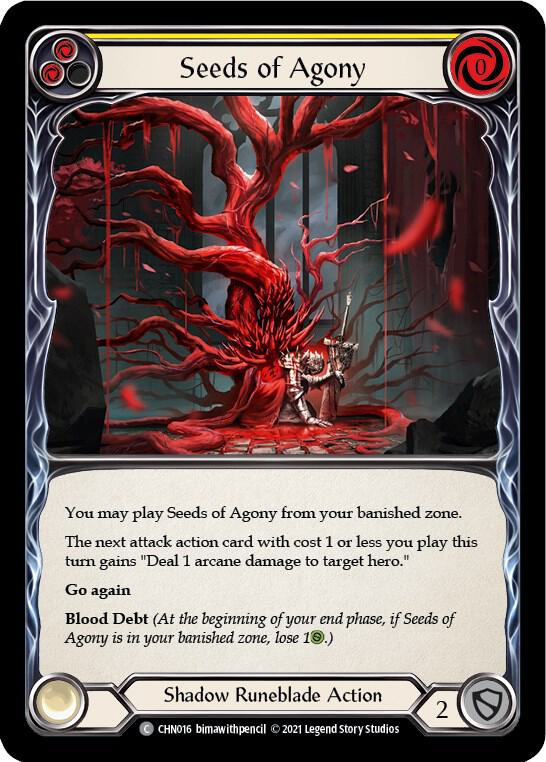 Seeds of Agony (Yellow), Blitz Deck: Monarch - Chane CHN016