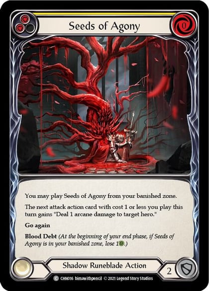 Seeds of Agony (Yellow), Blitz Deck: Monarch - Chane CHN016