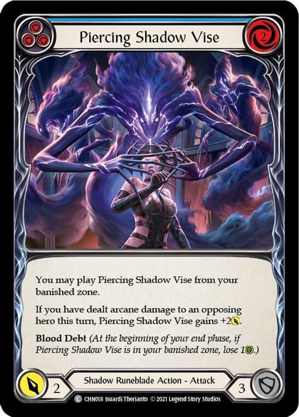 Piercing Shadow Vise (Blue), Blitz Deck: Monarch - Chane CHN018