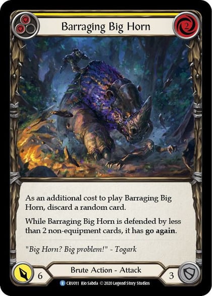 Barraging Big Horn (Yellow), Crucible of War CRU011