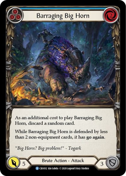 Barraging Big Horn (Blue), Crucible of War CRU012