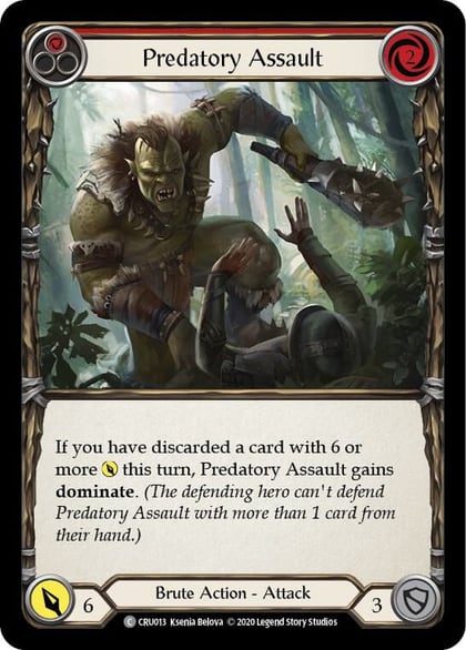 Predatory Assault (Red), Crucible of War CRU013