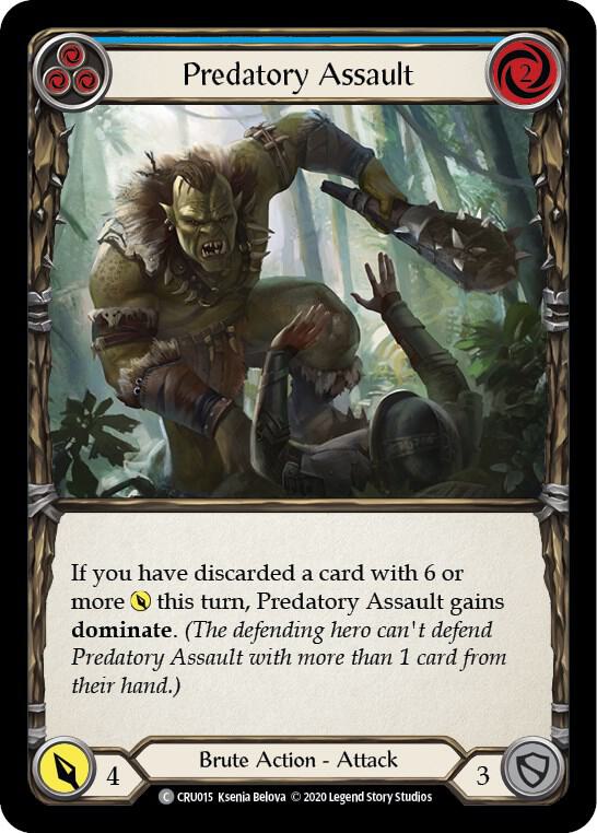 Predatory Assault (Blue), Crucible of War CRU015