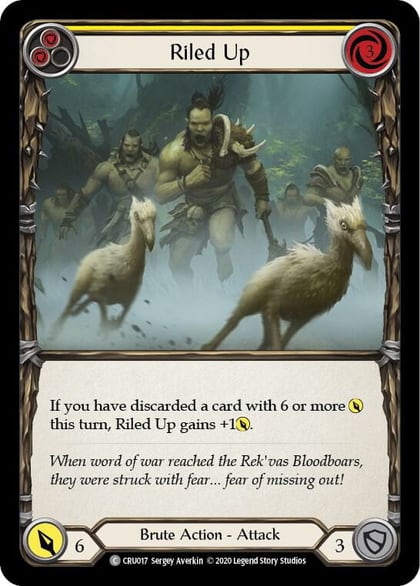 Riled Up (Yellow), Crucible of War CRU017
