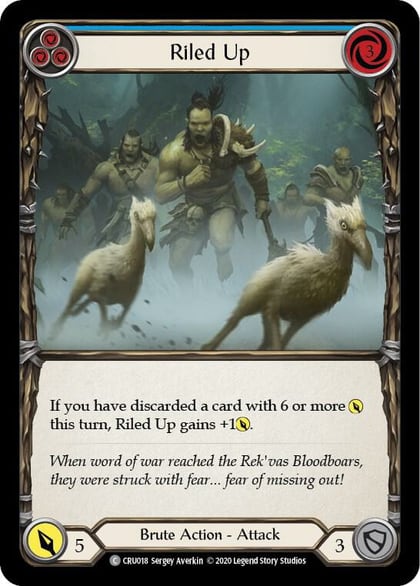 Riled Up (Blue), Crucible of War CRU018