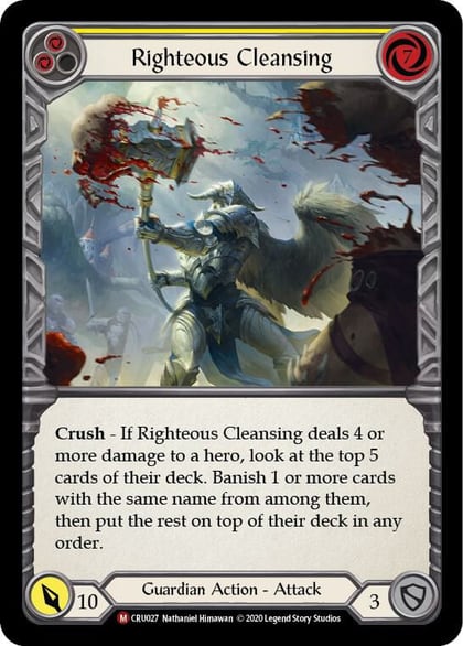 Righteous Cleansing, Crucible of War CRU027