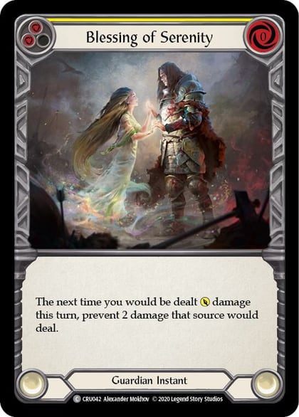 Blessing of Serenity (Yellow), Crucible of War CRU042