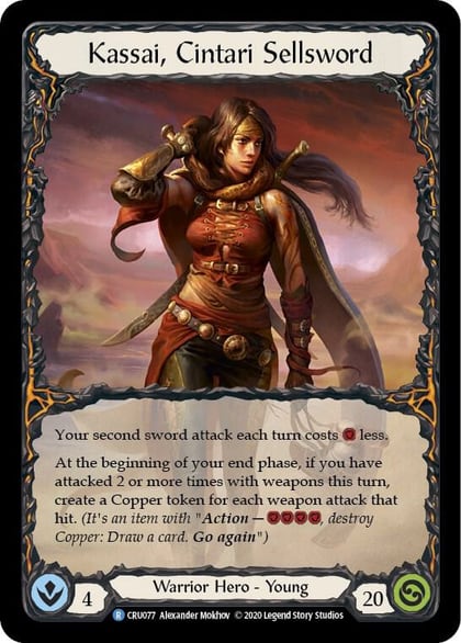 Kassai, Cintari Sellsword, Crucible of War CRU077