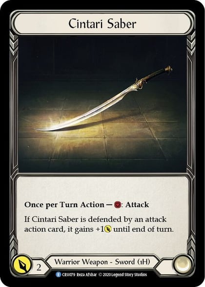 Cintari Saber, Crucible of War CRU079