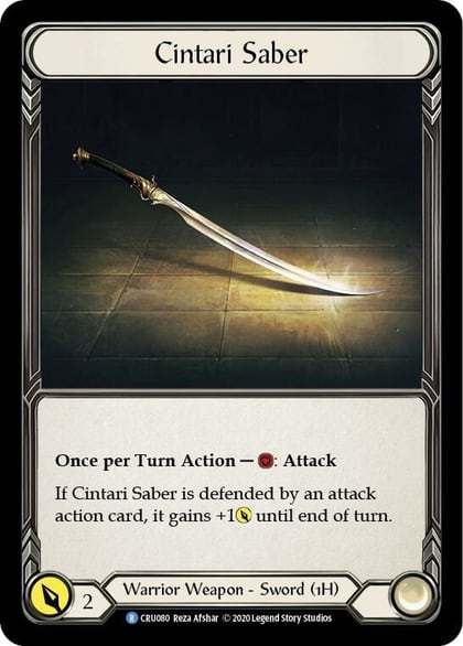 Cintari Saber (Reverse), Crucible of War CRU080