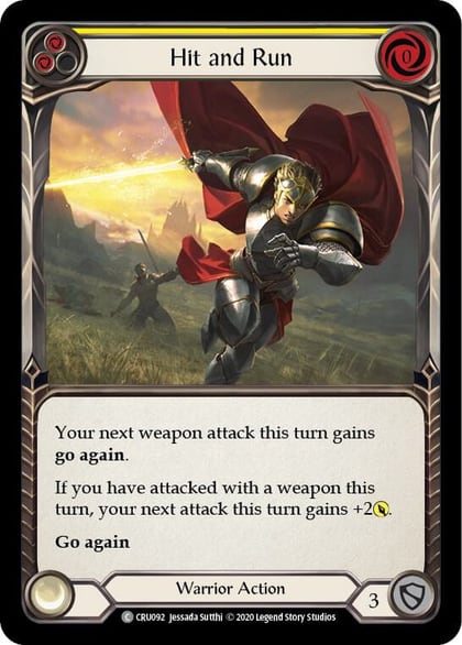 Hit and Run (Yellow), Crucible of War CRU092