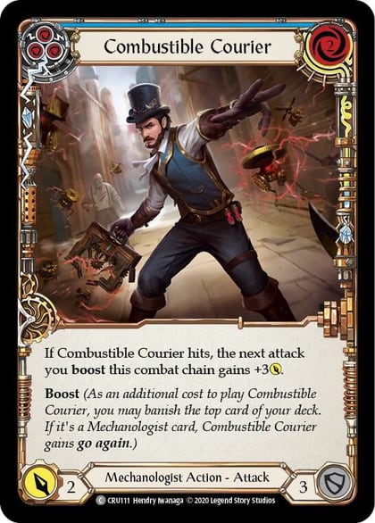 Combustible Courier (Blue), Crucible of War CRU111