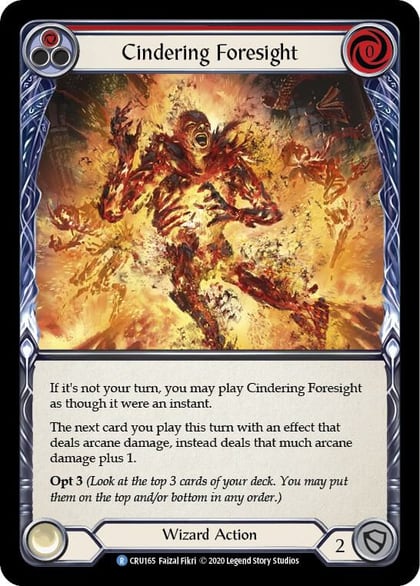 Cindering Foresight (Red), Crucible of War CRU165