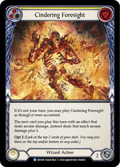 Cindering Foresight (Yellow), Crucible of War CRU166