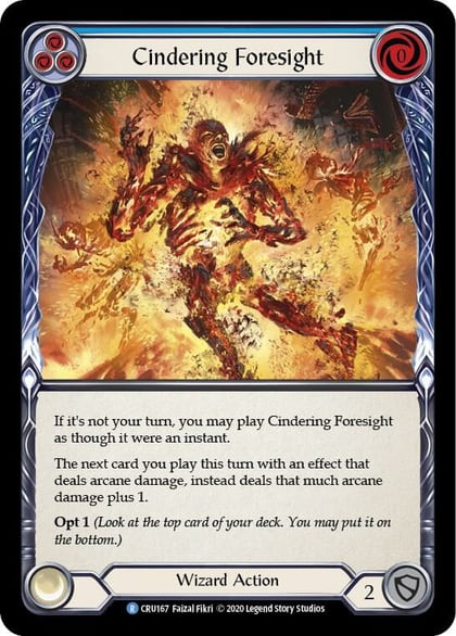 Cindering Foresight (Blue), Crucible of War CRU167