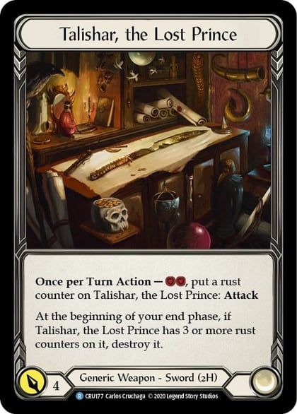 Talishar, the Lost Prince, Crucible of War CRU177