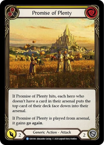 Promise of Plenty (Yellow), Crucible of War CRU184