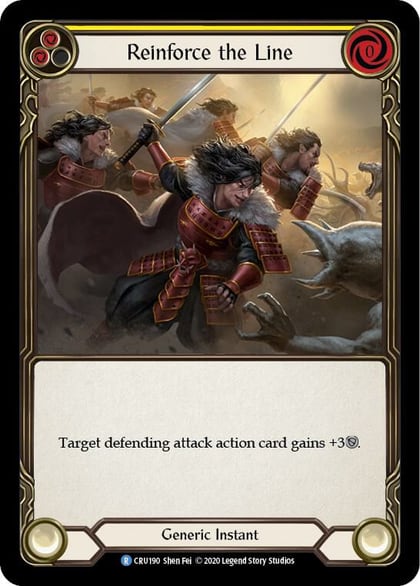 Reinforce the Line (Yellow), Crucible of War CRU190