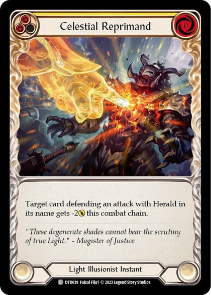 Celestial Reprimand (Yellow), Dusk till Dawn DTD039