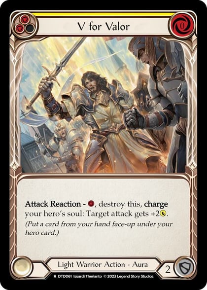V for Valor (Yellow), Dusk till Dawn DTD061