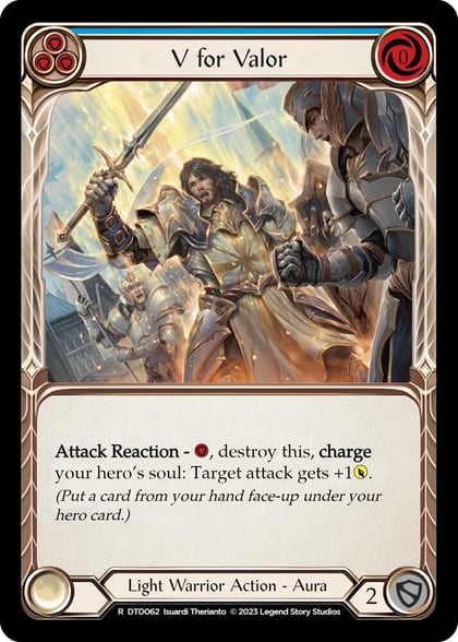 V for Valor (Blue), Dusk till Dawn DTD062