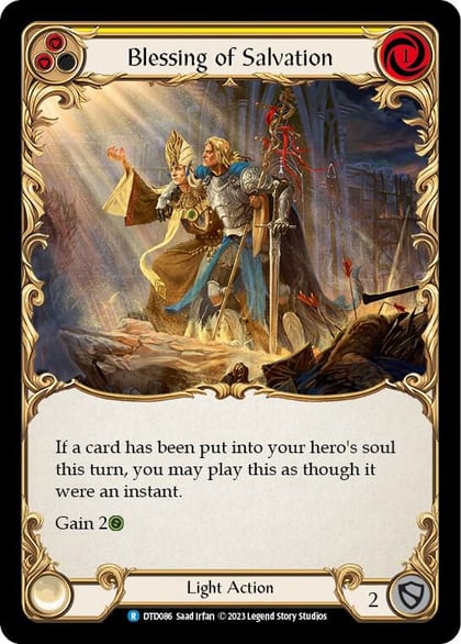 Blessing of Salvation (Yellow), Dusk till Dawn DTD086