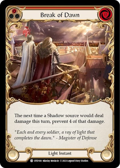 Break of Dawn (Red), Dusk till Dawn DTD100
