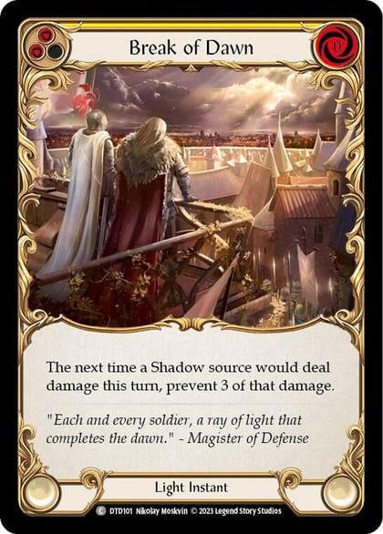 Break of Dawn (Yellow), Dusk till Dawn DTD101