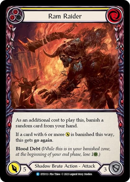 Ram Raider (Yellow), Dusk till Dawn DTD113