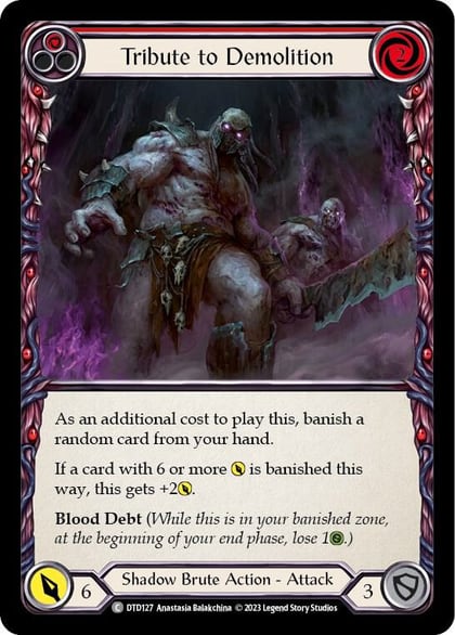 Tribute to Demolition (Red), Dusk till Dawn DTD127