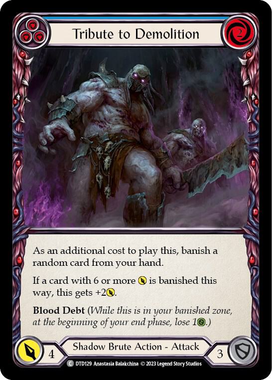 Tribute to Demolition (Blue), Dusk till Dawn DTD129