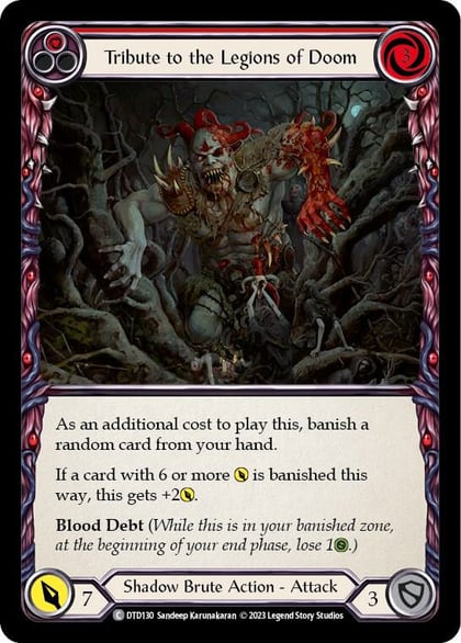 Tribute to the Legions of Doom (Red), Dusk till Dawn DTD130