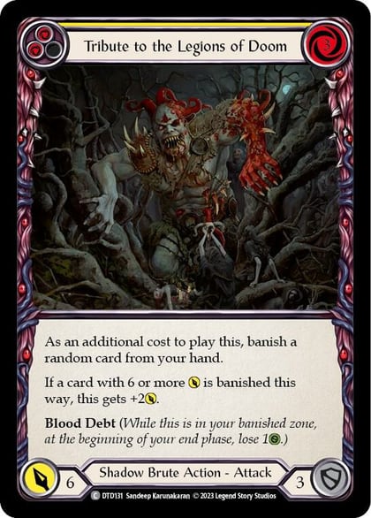 Tribute to the Legions of Doom (Yellow), Dusk till Dawn DTD131