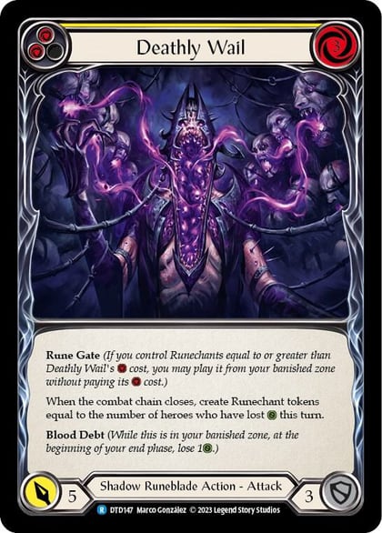 Deathly Wail (Yellow), Dusk till Dawn DTD147