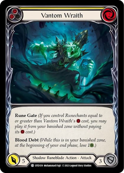 Vantom Wraith (Yellow), Dusk till Dawn DTD159