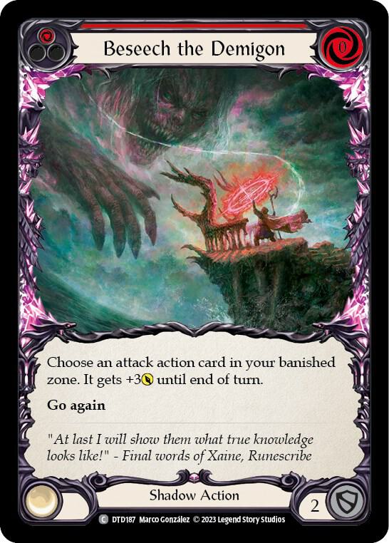 Beseech the Demigon (Red), Dusk till Dawn DTD187