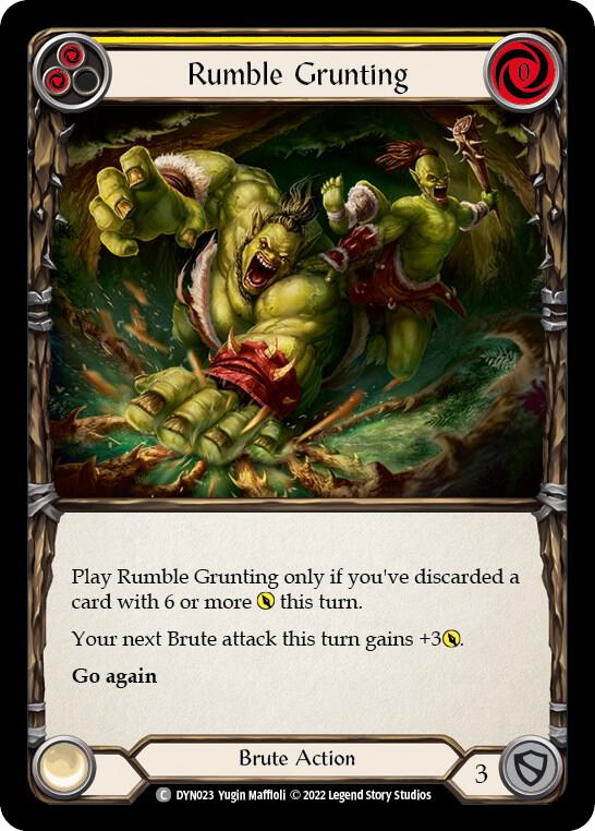 Rumble Grunting (Yellow), Dynasty DYN023