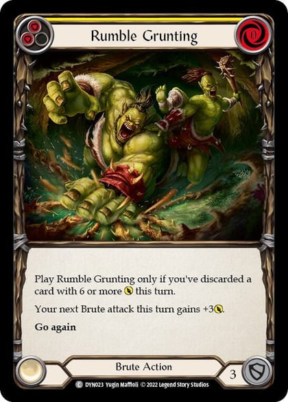 Rumble Grunting (Yellow), Dynasty DYN023