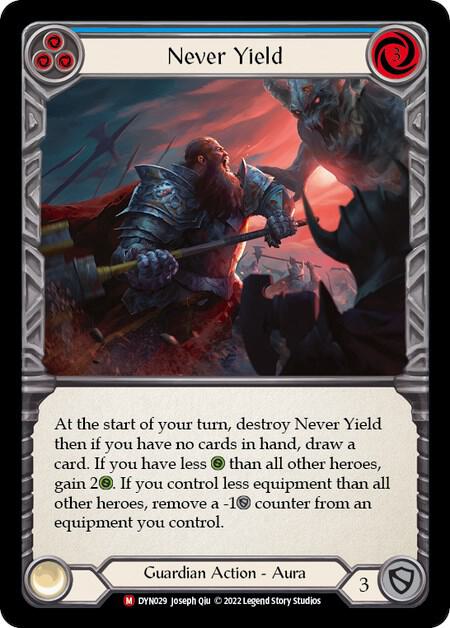 Never Yield, Dynasty DYN029