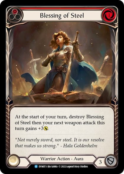 Blessing of Steel (Red), Dynasty DYN073