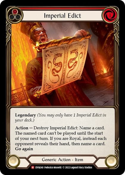 Imperial Edict, Dynasty DYN240