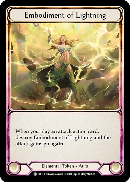 Embodiment of Lightning // Titan's Fist, Tales of Aria ELE110 // ELE202